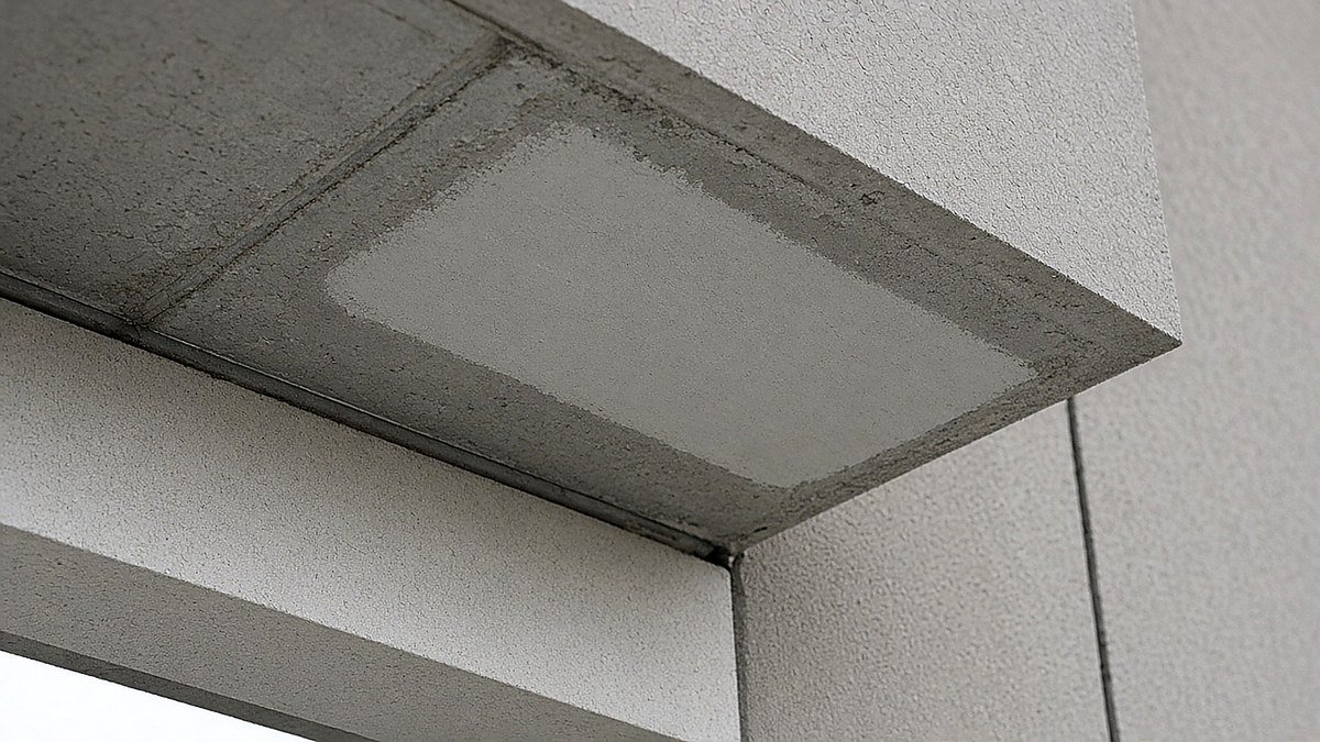 Concrete repair on a well-kept surface